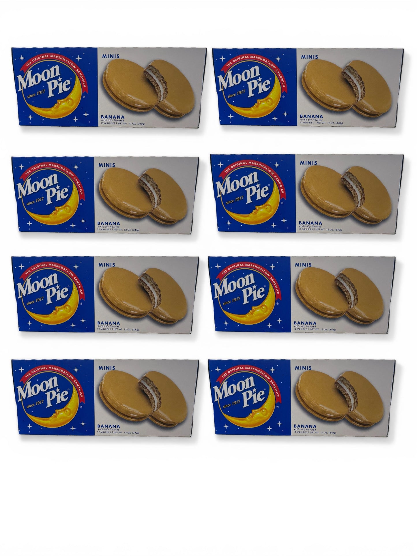 MoonPie Banana Mini MoonPies – Classic Banana Marshmallow Sandwich Cookies