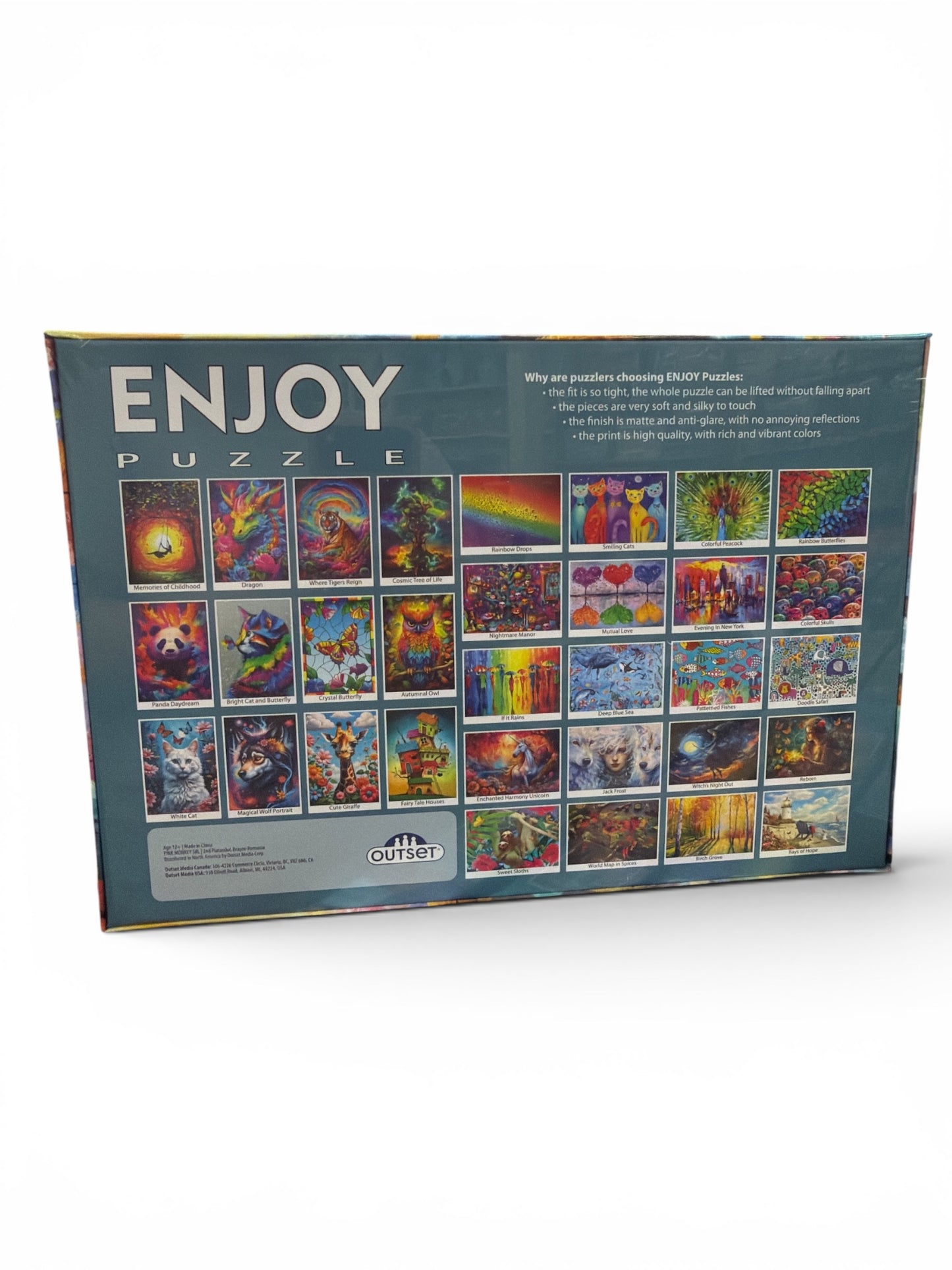 Enjoy Puzzle Forest Cascade by Pink Monkey 1000 Piece Jigsaw Puzzle – Ribbon Cut