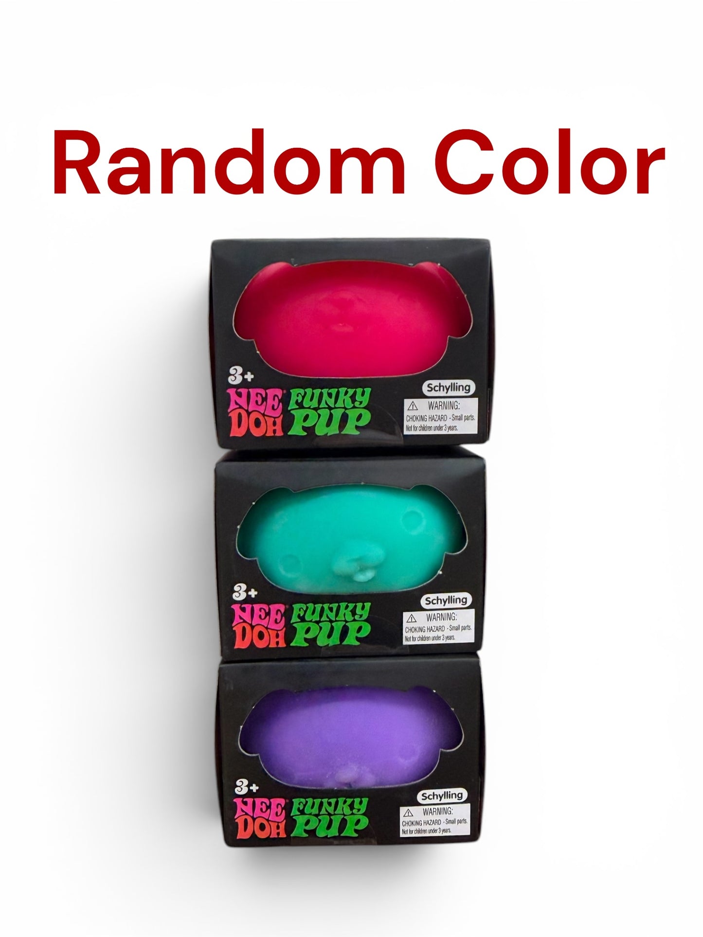 NeeDoh Funky Pup Squishy Fidget Toy | Color Selected at Random | Sensory Stress Relief Toy