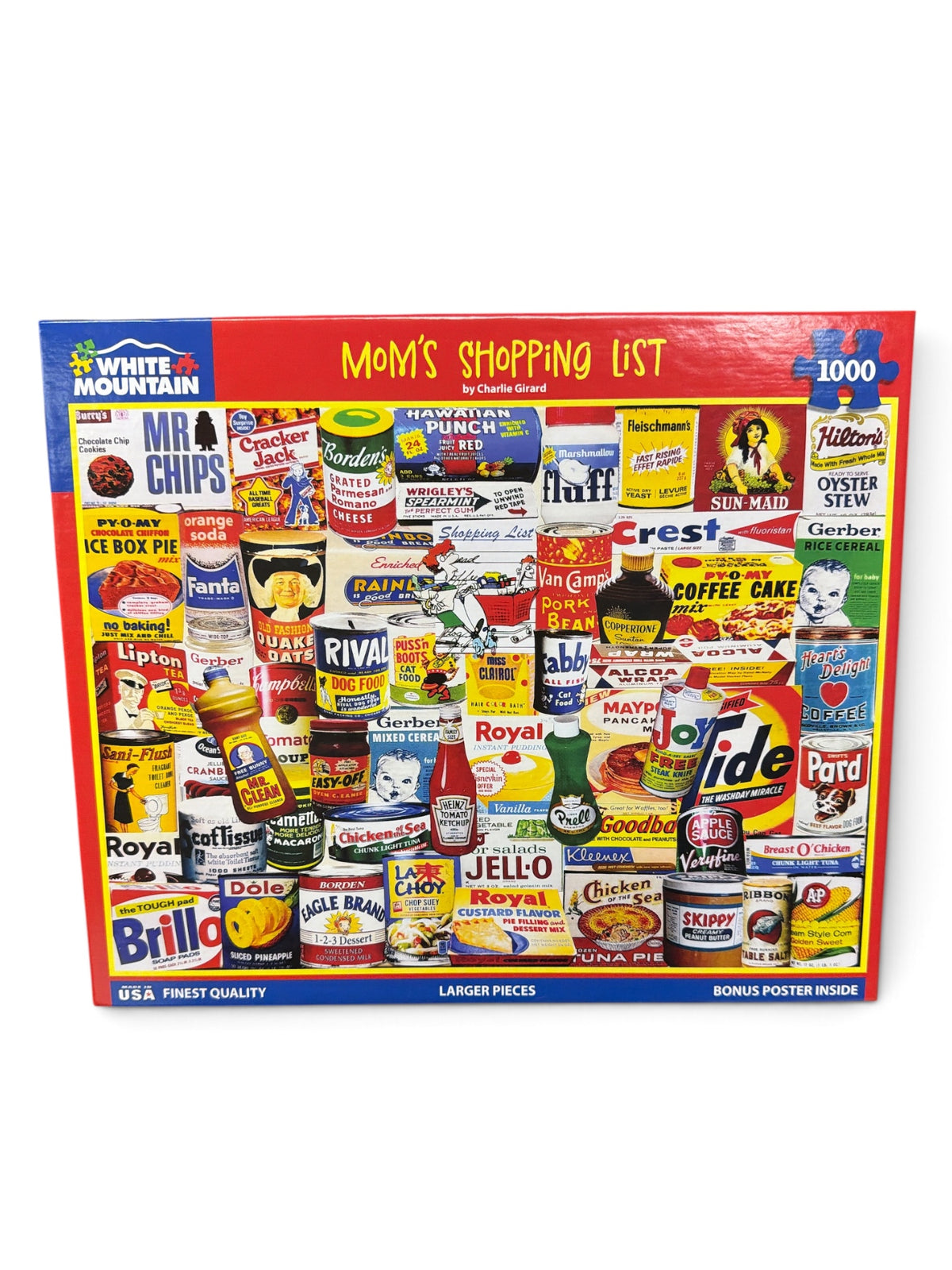 White Mountain Puzzles Mom’s Shopping List 1000-Piece Jigsaw Puzzle