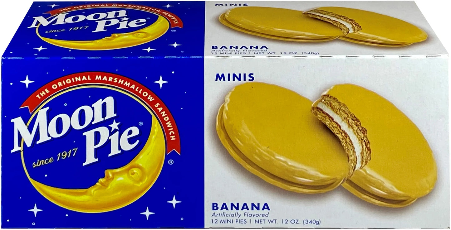 Banana Mini MoonPie – Box or Case | Classic Snack Treat