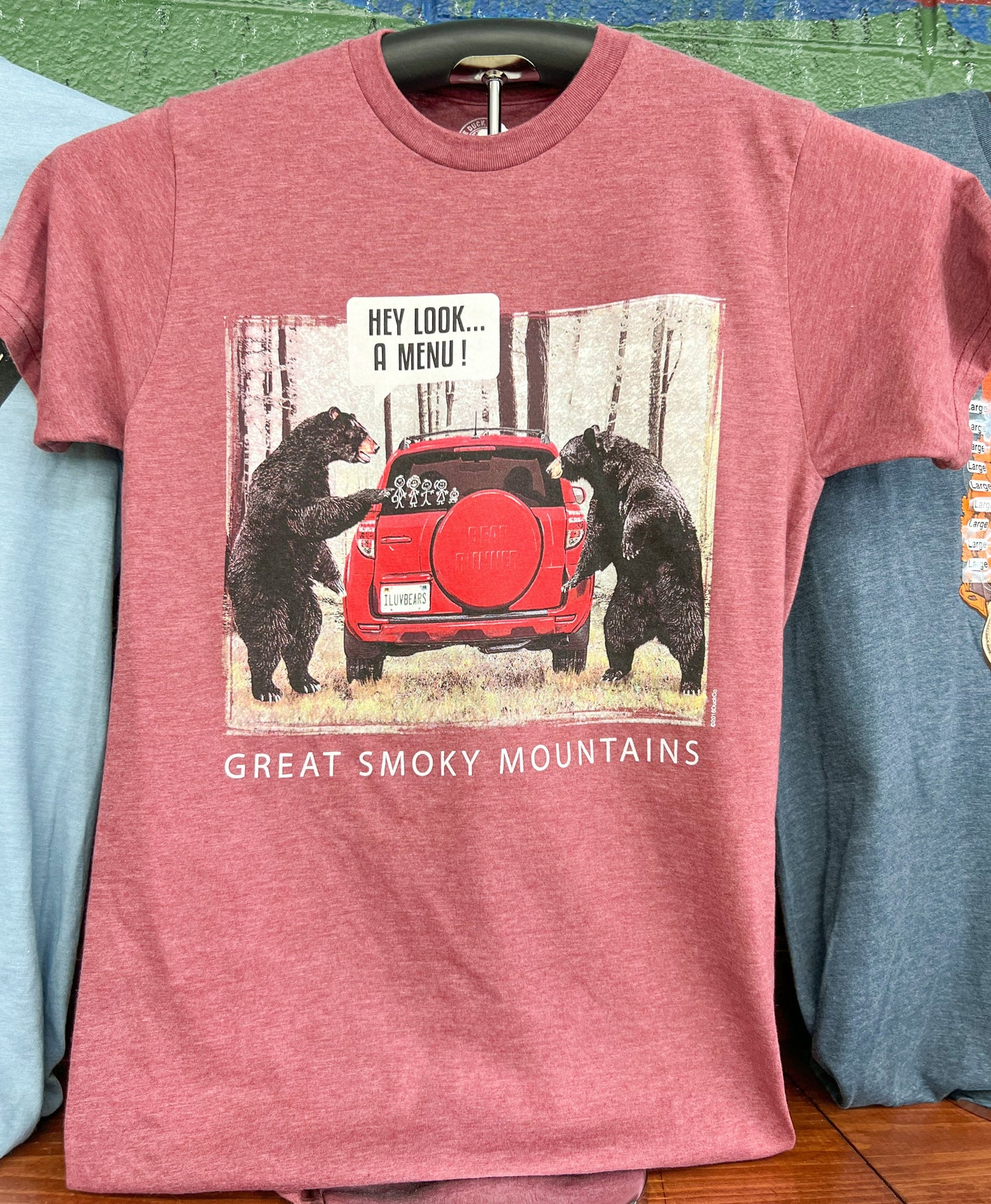 "Bear Menu" T-Shirt by Duck Co