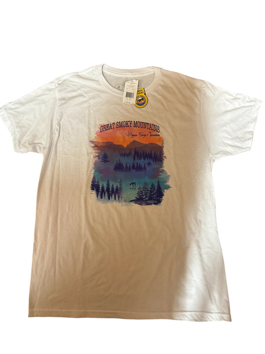 White "Great Smoky Mountains" Duck-Co shirt