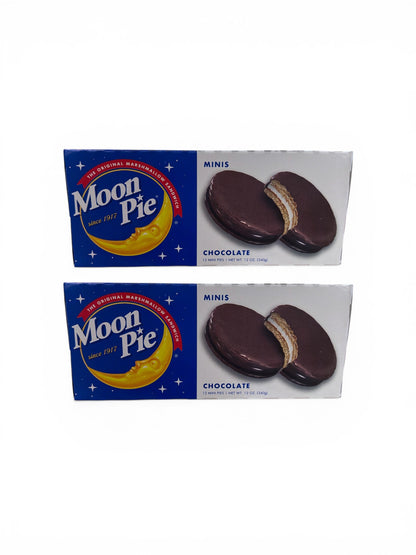 MoonPie Chocolate Mini MoonPies – Classic Marshmallow Sandwich Cookies
