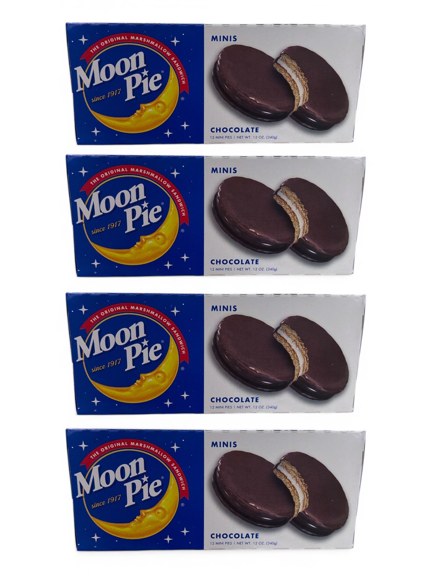 MoonPie Chocolate Mini MoonPies – Classic Marshmallow Sandwich Cookies