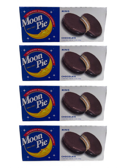 MoonPie Chocolate Mini MoonPies – Classic Marshmallow Sandwich Cookies