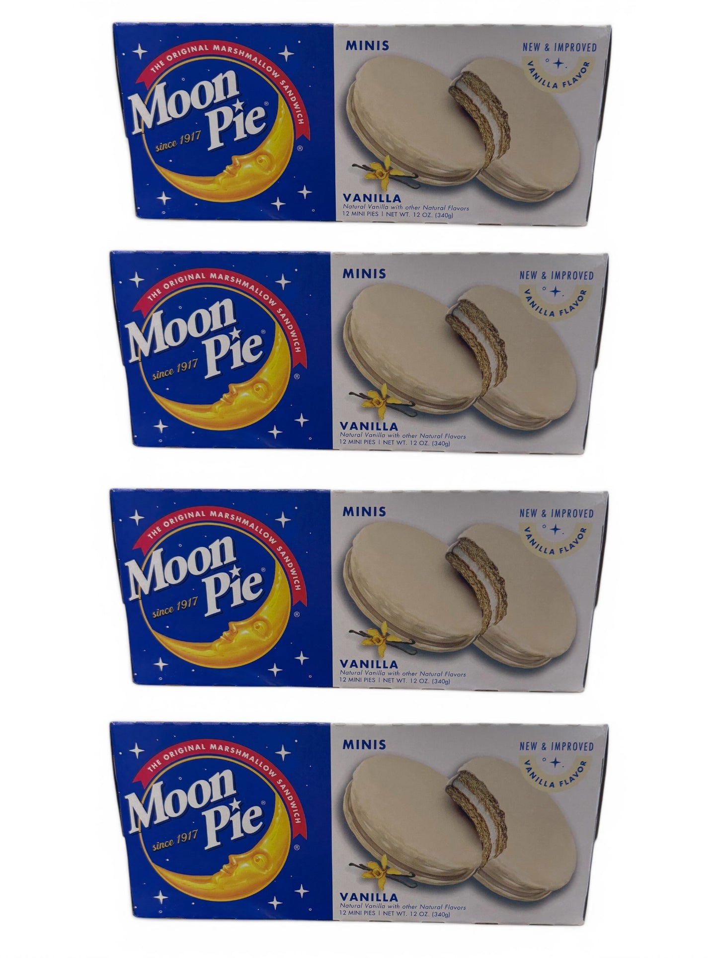 MoonPie Vanilla Mini MoonPies – Classic Vanilla Marshmallow Sandwich Cookies
