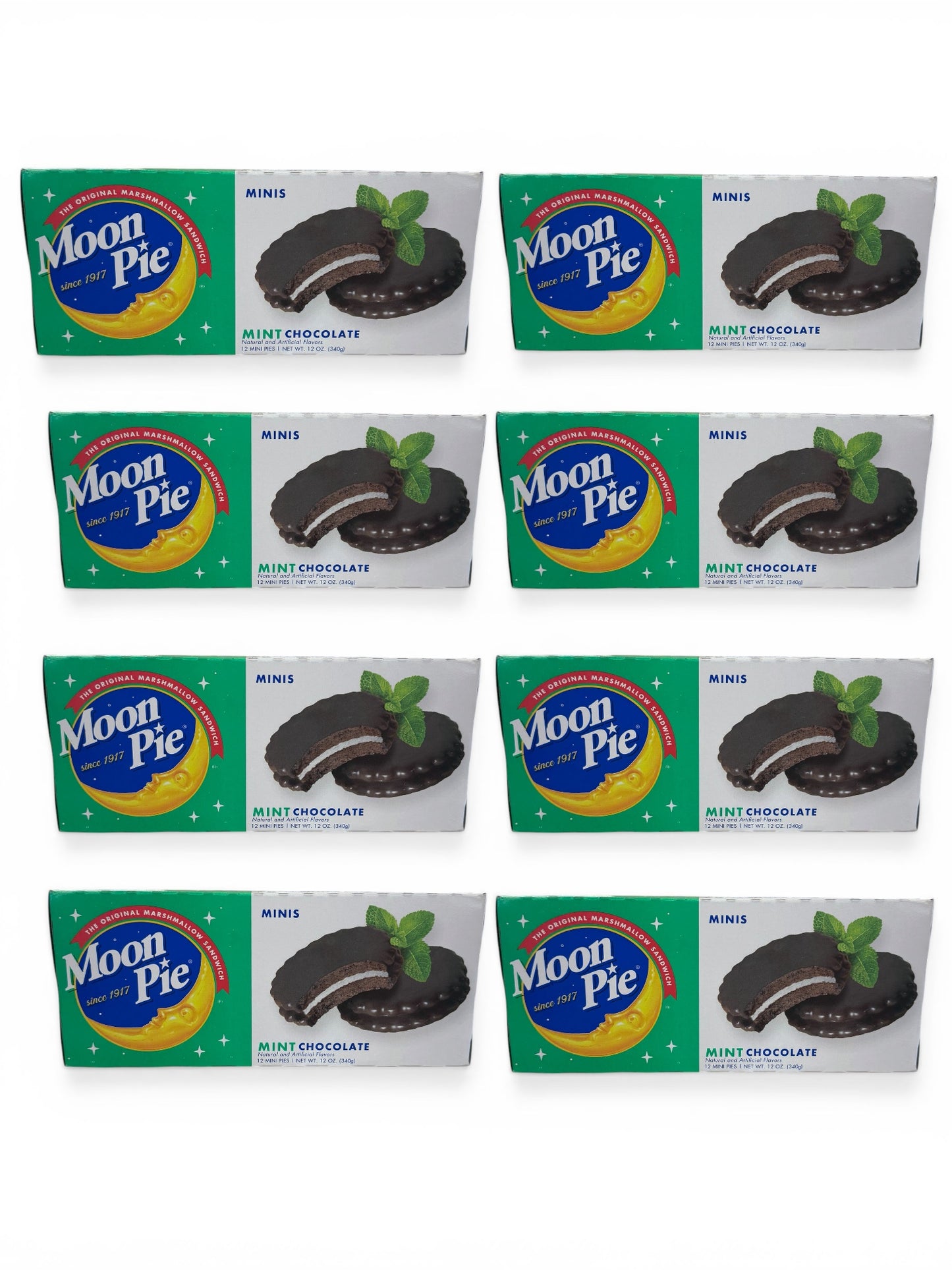 MoonPie Mint Chocolate Mini MoonPies – Mint Chocolate Marshmallow Sandwich Cookies