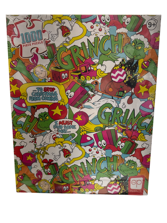 The Grinch 1000-Piece Puzzle – Christmas Cartoon Collage | Ages 9+