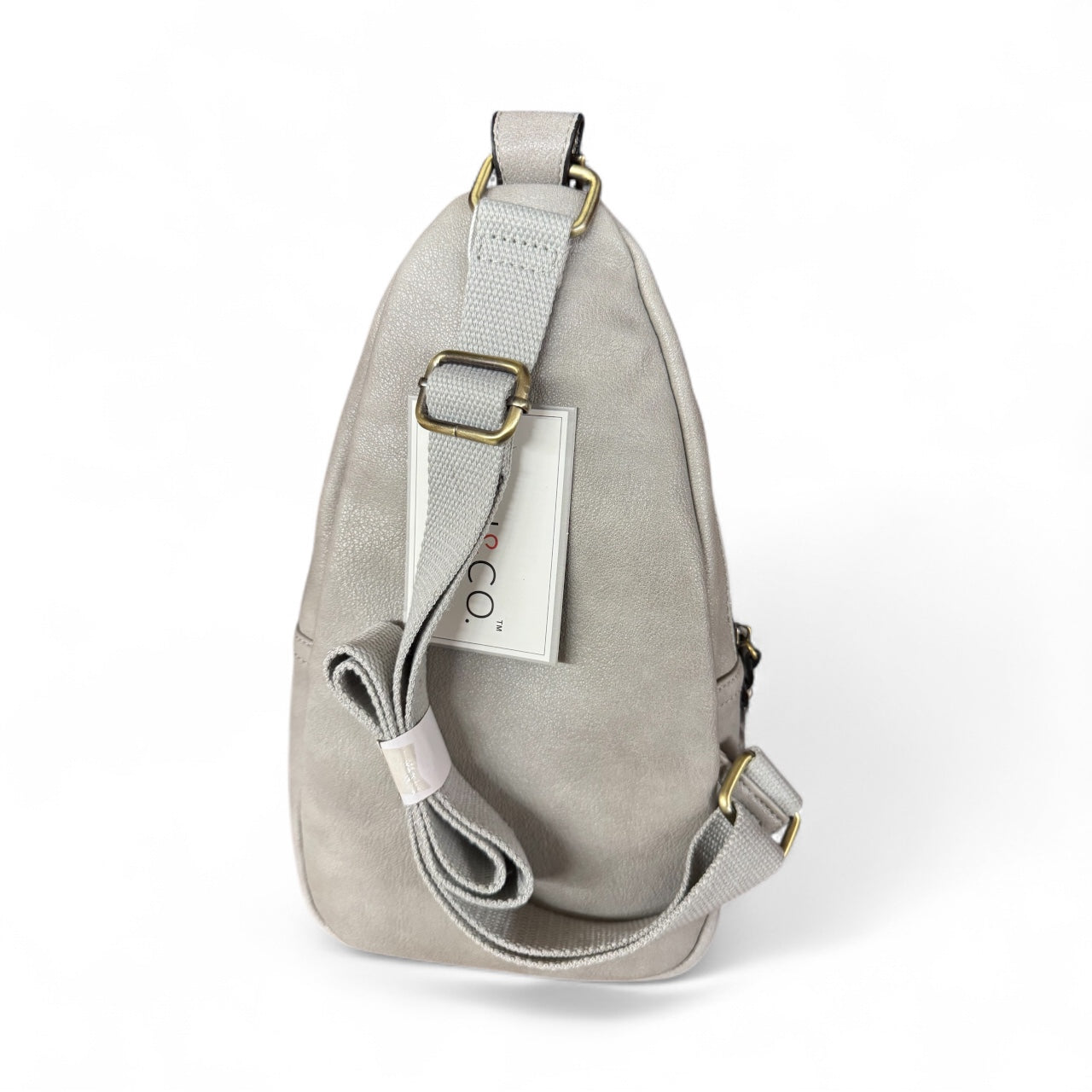 Vegan Leather Sling Backpack