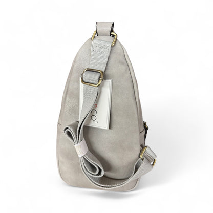 Vegan Leather Sling Backpack