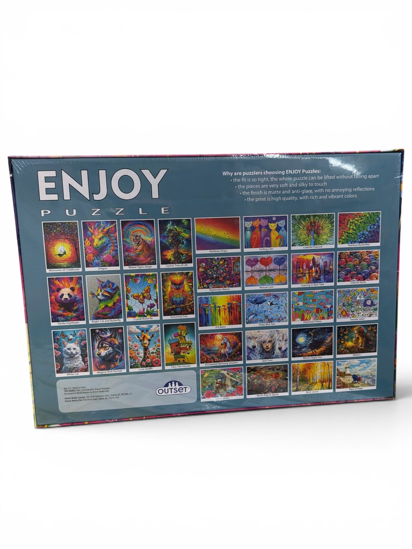 Enjoy Puzzle Colorful Flowers 1000 Piece Jigsaw Puzzle – Ribbon Cut