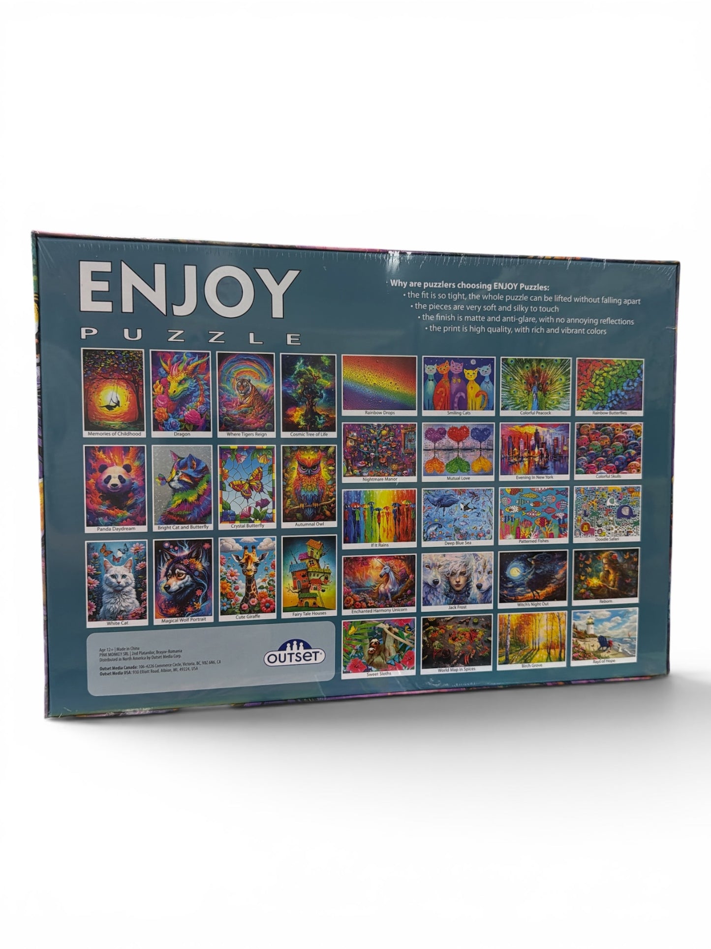 Enjoy Puzzle Jungle Majesty by Wumples 1000 Piece Jigsaw Puzzle – Ribbon Cut