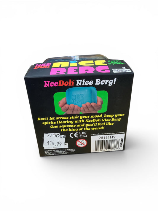 NeeDoh Nice Berg Super Solid Squish | Sensory Stress Relief Fidget Toy
