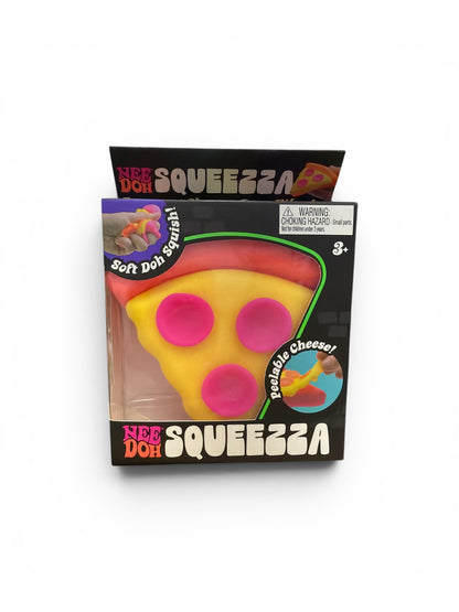 NeeDoh Squeezza Pizza Squishy Toy | Stretchy Cheese Sensory Fidget Toy