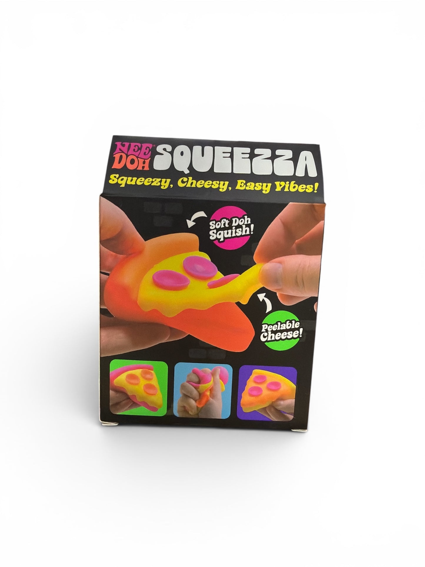NeeDoh Squeezza Pizza Squishy Toy | Stretchy Cheese Sensory Fidget Toy