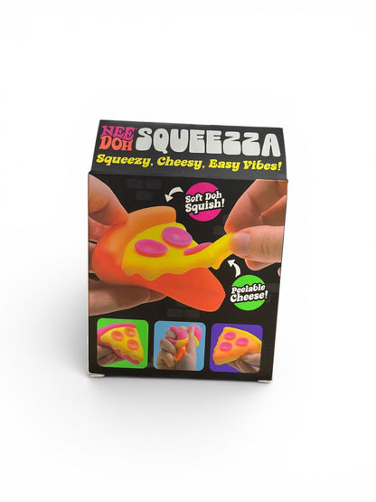 NeeDoh Squeezza Pizza Squishy Toy | Stretchy Cheese Sensory Fidget Toy