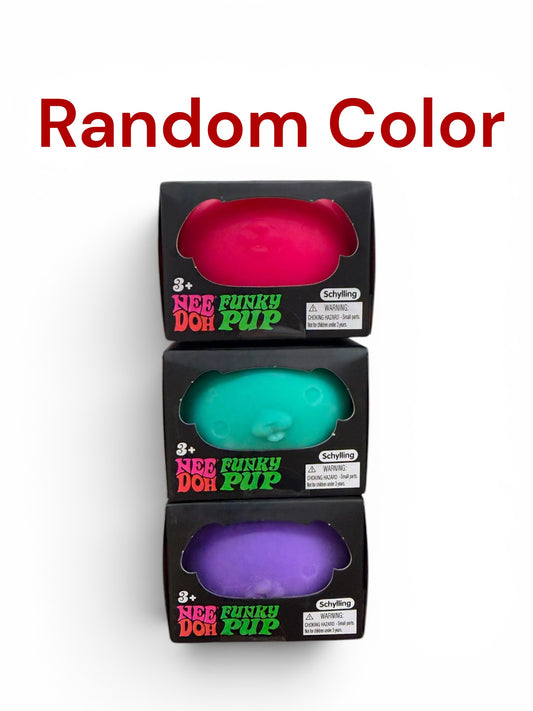 NeeDoh Funky Pup Squishy Fidget Toy | Color Selected at Random | Sensory Stress Relief Toy