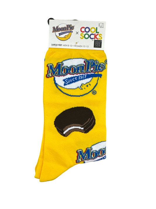 MoonPie x Cool Socks by Odd Sox – Bright Yellow Crew Socks