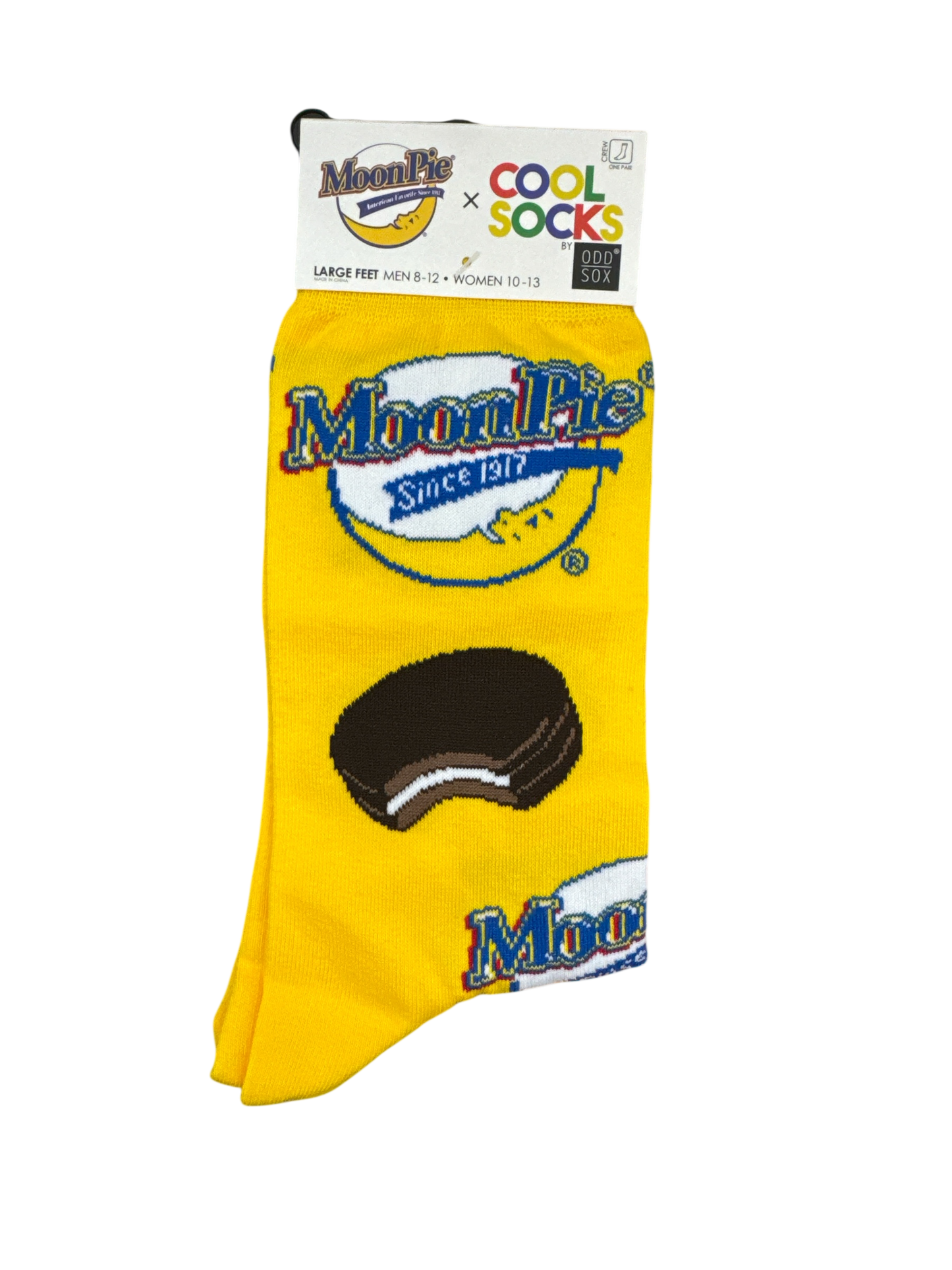 MoonPie x Cool Socks by Odd Sox – Bright Yellow Crew Socks
