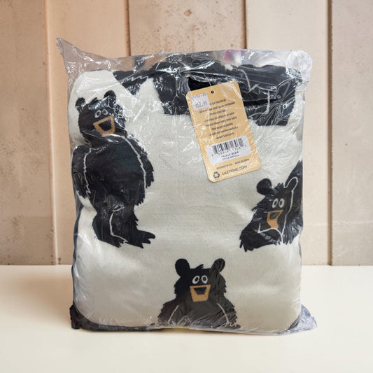 LazyOne Family Bear Oversized Hoodie Blanket – Black Bear