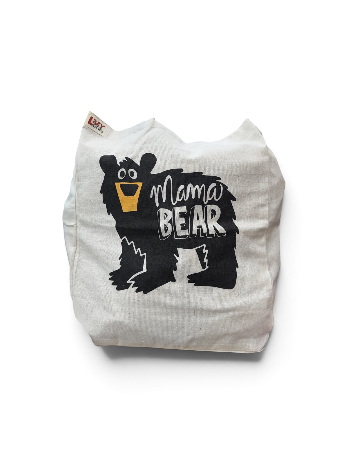LazyOne Mama Bear Tote Bag – Black Bear Canvas Shopping Bag