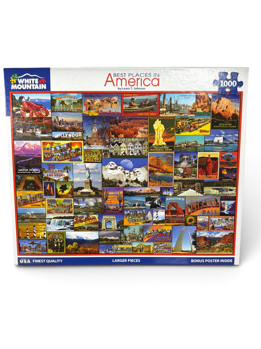 White Mountain Puzzles Best Places in America 1000-Piece Jigsaw Puzzle