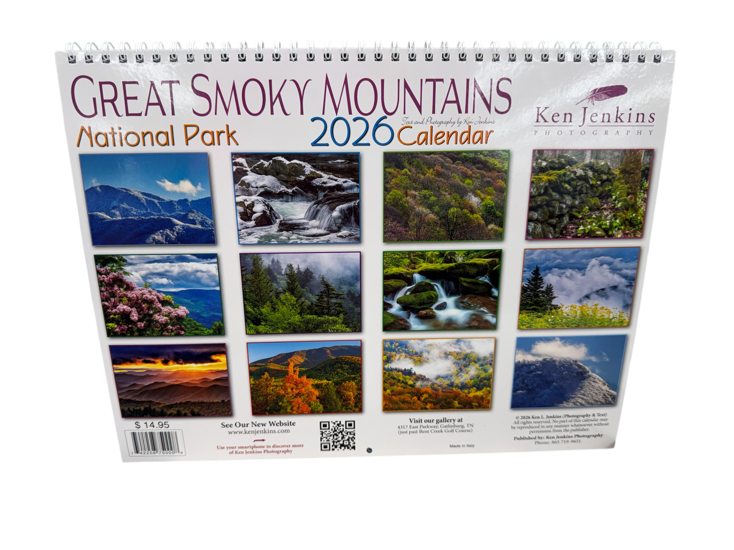 Great Smoky Mountains 2026 Calendar - Ken Jenkins