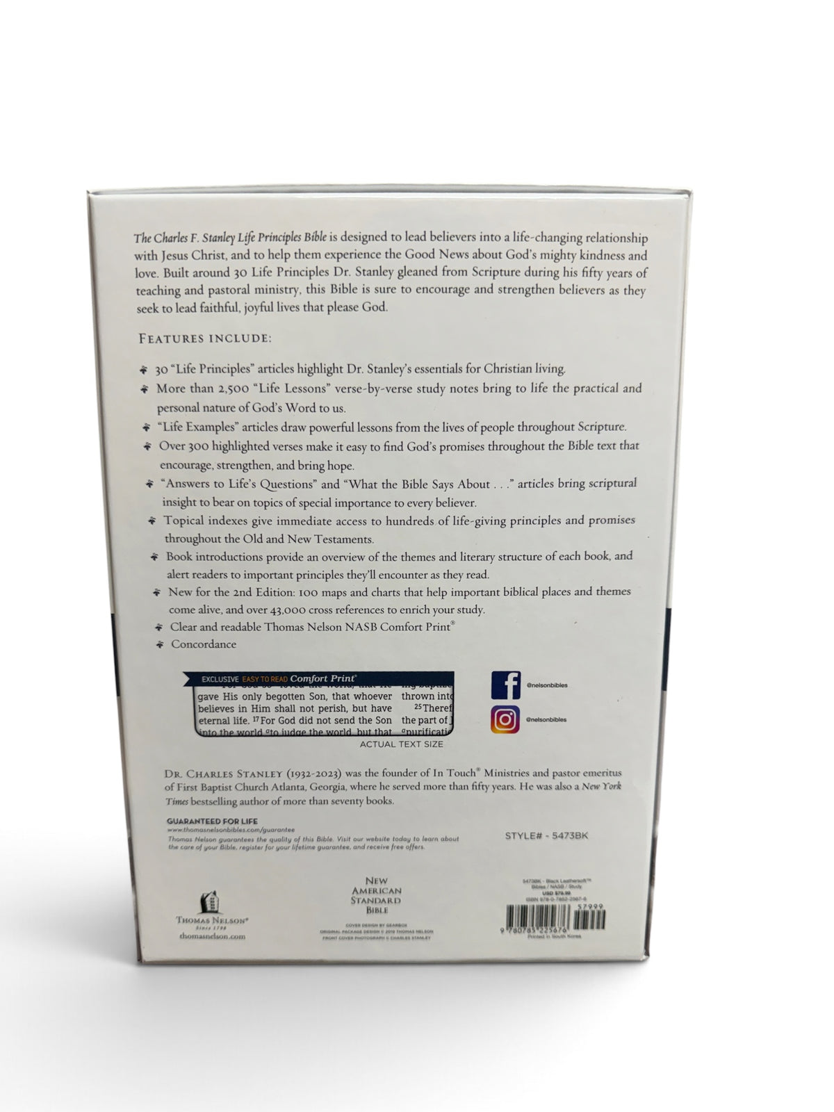 Charles F. Stanley Life Principles Bible – NASB, 2nd Edition – Set of 3