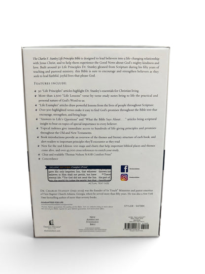 Charles F. Stanley Life Principles Bible – NASB, 2nd Edition – Set of 3