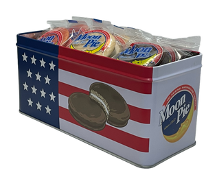 Patriotic Tin filled with MoonPies