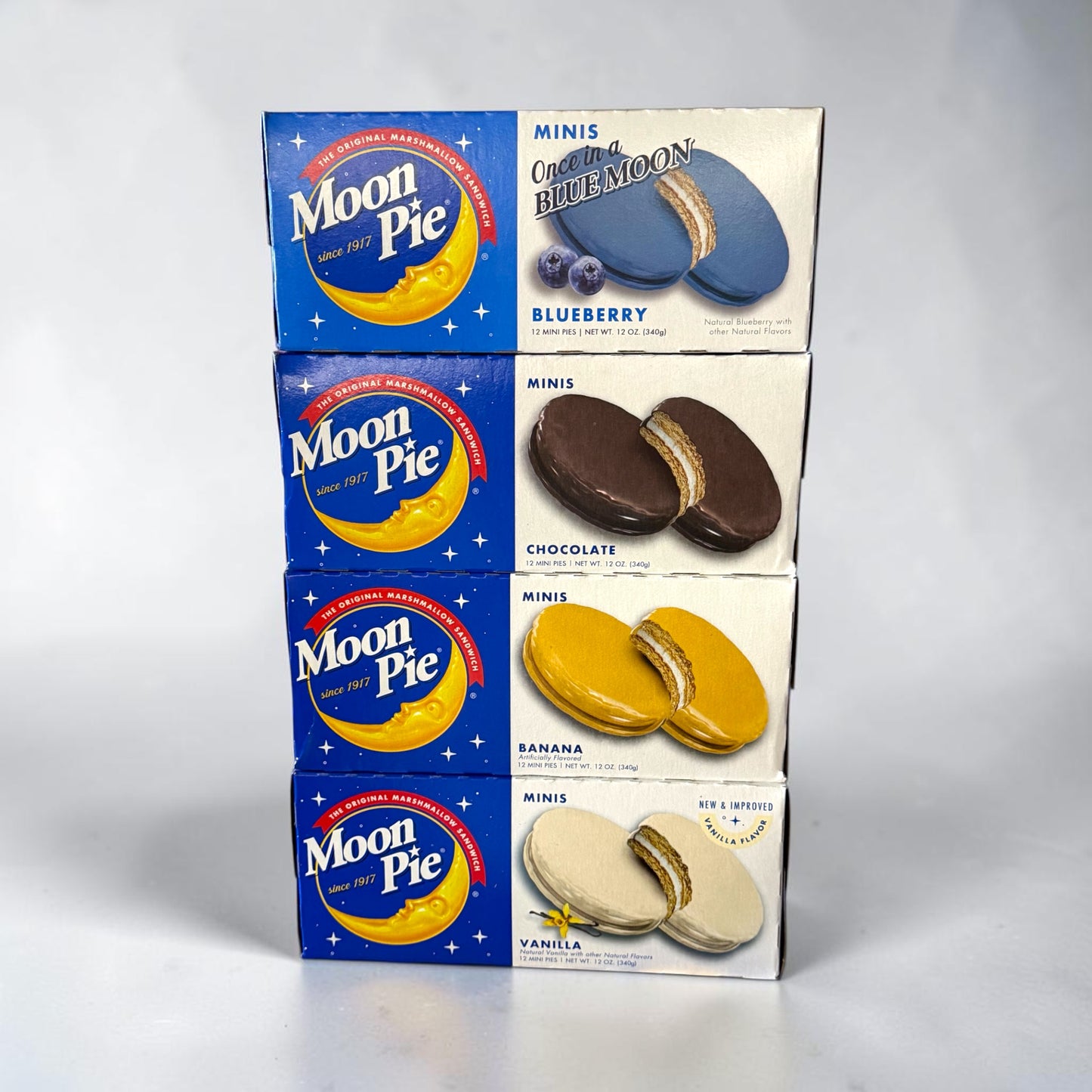 Mini MoonPie Variety Bundle | Choose 4 Boxes | 9 Flavors Available