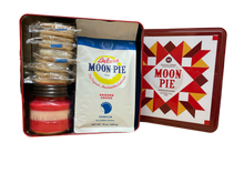 Load image into Gallery viewer, MoonPie Bundle - Tin with Candle, Mini MoonPies and Ground Coffee
