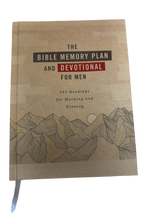 Load image into Gallery viewer, &quot;The Bible Memory Plan and Devotional for Men&quot; by Fischer &amp; Sumner
