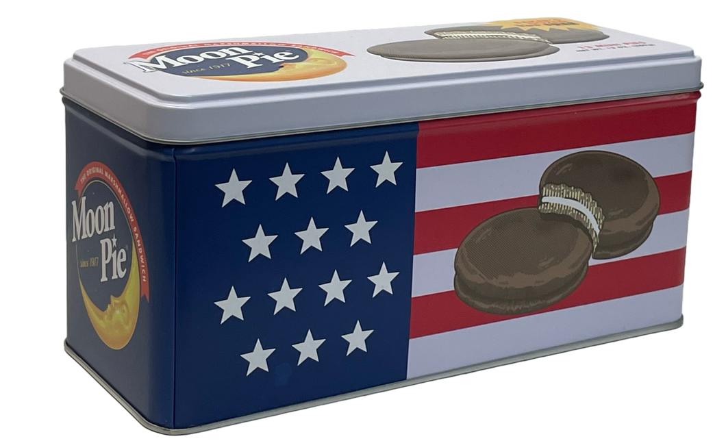 Patriotic Tin filled with MoonPies