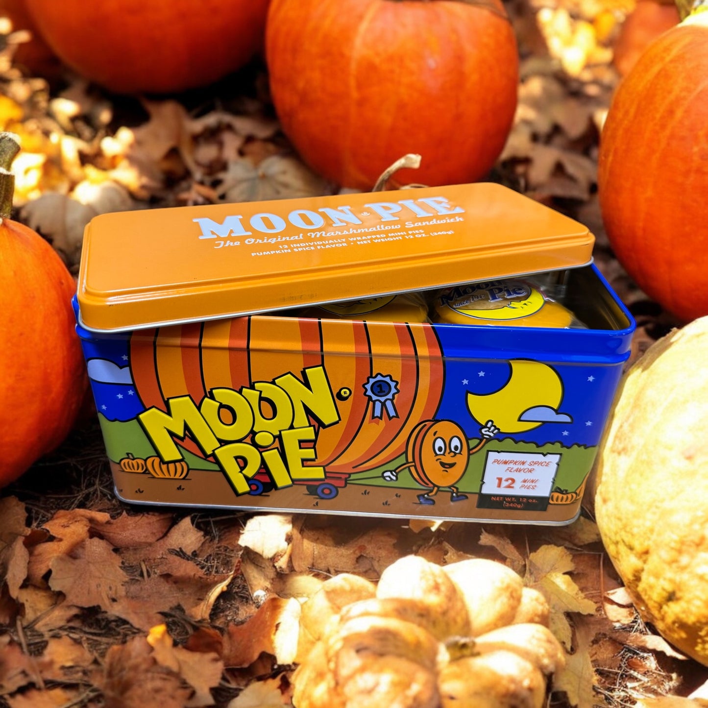 Pumpkin Spice Mini MoonPie Tin