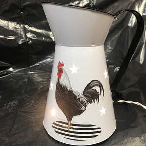 Decorative Table top/Kitchen Counter Rooster pitcher light