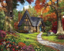 Load image into Gallery viewer, &quot;Autumn Cottage&quot; puzzle by White Mountain
