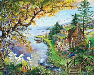 "By the Lake" puzzle by White Mountain