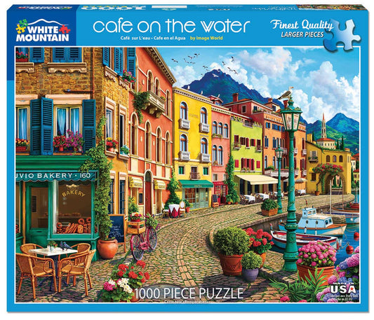 "Cafe on the Water" puzzle by White Mountain