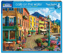Load image into Gallery viewer, &quot;Cafe on the Water&quot; puzzle by White Mountain
