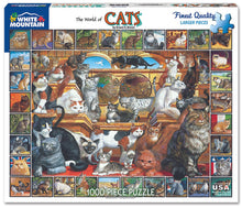 Load image into Gallery viewer, &quot;The World of Cats&quot; puzzle by White Mountain
