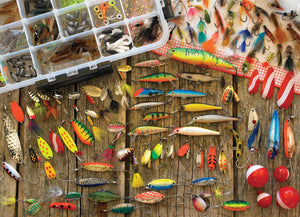 "Fishing Lures" puzzle by Cobble Hill