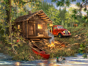 "Cozy Cabin Life" puzzle by Springbok