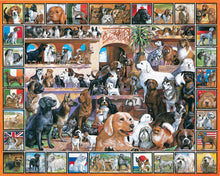 Load image into Gallery viewer, &quot;The World of Dogs&quot; puzzle by White Mountain

