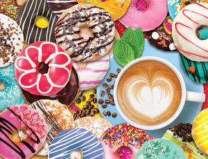 "Donuts n' Coffee" puzzle by Springbok