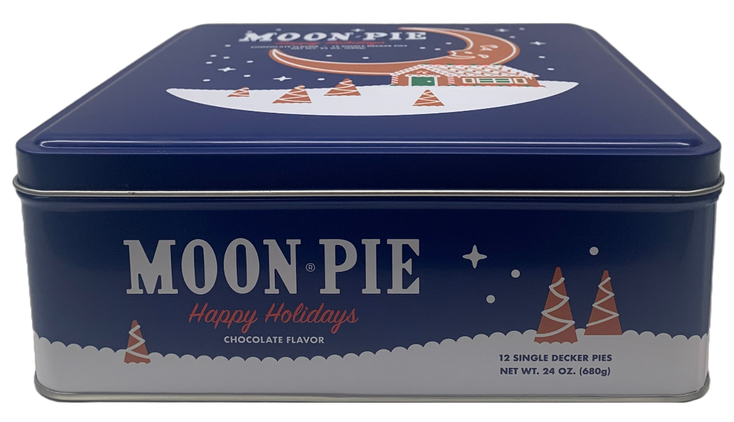 Happy Holidays MoonPie Tin