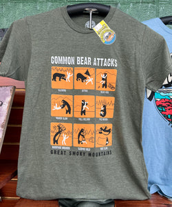 "Common Bear Attacks" T-Shirt by Duck Co