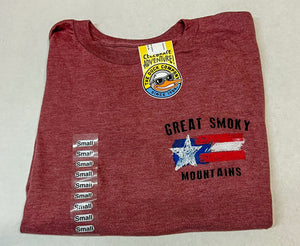 "Great Smoky Mountains Bear Flag" T-Shirt by Duck Co