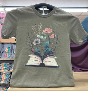 Floral pages T-Shirt by Piper +Ivy